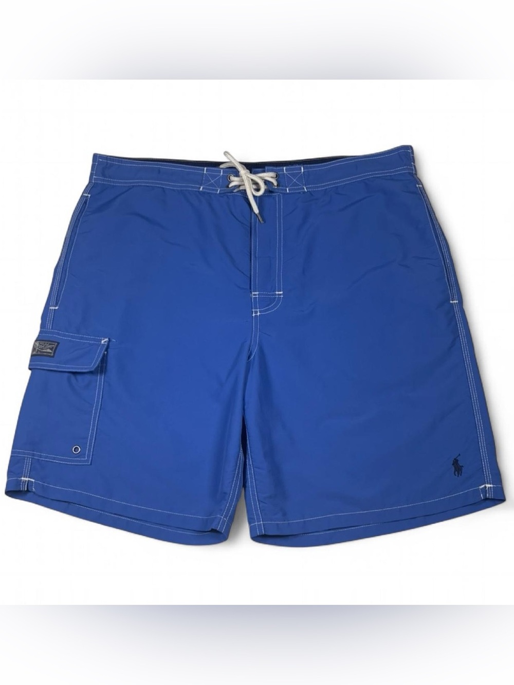 MINT! VTG Polo Ralph Lauren Swimwear Blue Board Shorts Men’s Size L Swim Trunks